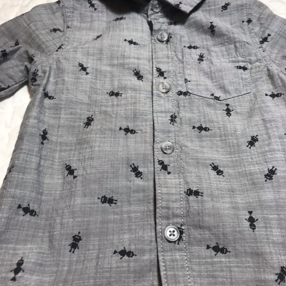 🤖 Robot button up - Picture 3 of 4